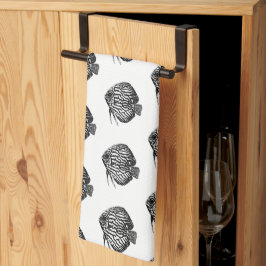 Fish Monochrome Tea Towel Geschirrtuch