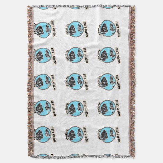 Fish More Worry Less Decke (Vorderseite Vertikal)