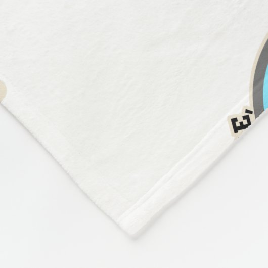 Fish More Worry Less Fleecedecke (Ecke)