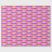 Fish Neon Wrapping Paper Geschenkpapier (Flach)