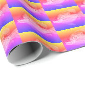 Fish Neon Wrapping Paper Geschenkpapier (Rolleneckpunkt)