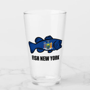Fish New York Bass Glas