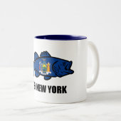 Fish New York Bass Zweifarbige Tasse (VorderseiteRechts)