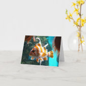 Fish Note Card Karte (Gelbe Blume)