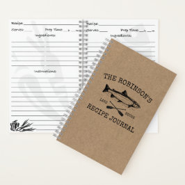 Fish Oars Family Lake House Imitate Kraft Rezept Notizblock