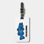 Fish Oklahoma Gepäckanhänger (Vorderseite vertikal)