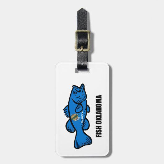 Fish Oklahoma Gepäckanhänger (Vorderseite vertikal)