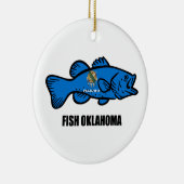 Fish Oklahoma Keramik Ornament (Rechts)