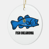 Fish Oklahoma Keramik Ornament (Links)