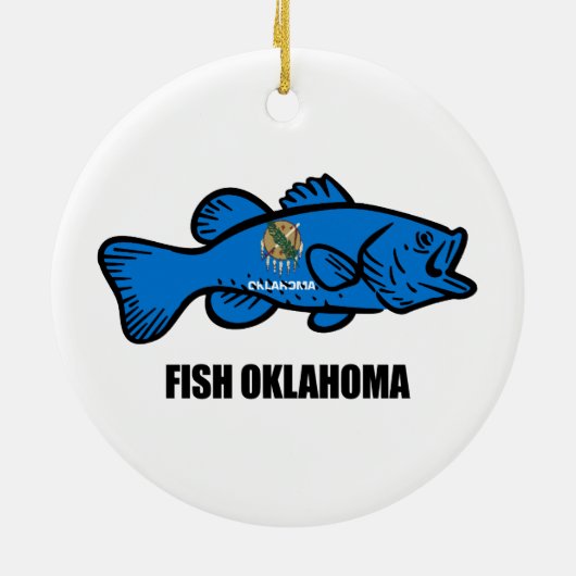 Fish Oklahoma Keramik Ornament (Hinten)