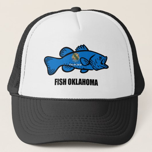 Fish Oklahoma Truckerkappe (Vorderseite)