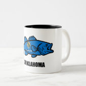 Fish Oklahoma Zweifarbige Tasse (VorderseiteRechts)