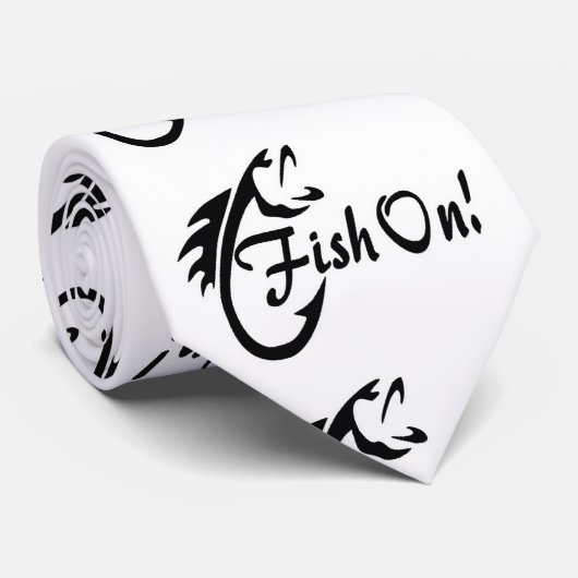 ***FISH ON*** FISCHERANISCHE KRAWATTE (Gerollt)