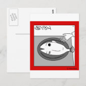 Fish or Girl Postkarte (Vorne/Hinten)