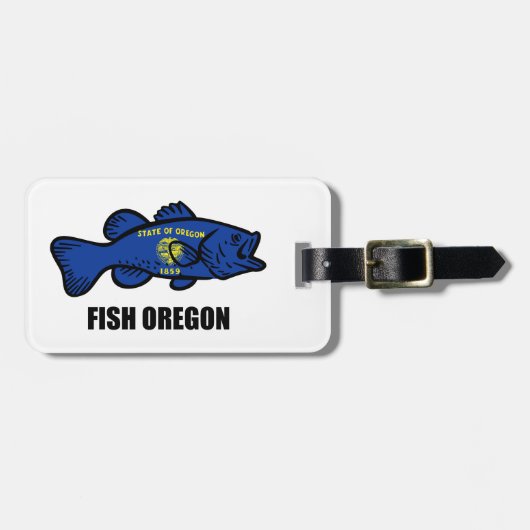 Fish Oregon Gepäckanhänger (Vorderseite horizontal)