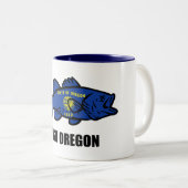 Fish Oregon Zweifarbige Tasse (VorderseiteRechts)