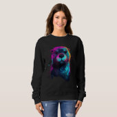 Fish Otter Sea Otter Animal Otter  Bundle Otter Sweatshirt (Vorne ganz)