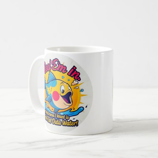 Fish Outta Water Fun Kaffeetasse (Vorderseite Links)