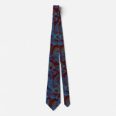 Fish Pattern 01 Versteckte Knochen.B DRed BG Krawatte (Vorderseite)