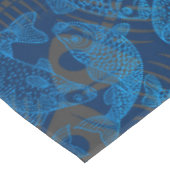 Fish Pattern 01 Versteckte Knochen.B DRed BG Tischdecke (Schrägansicht)