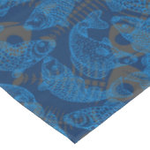 Fish Pattern 01 Versteckte Knochen.B DRed BG Tischdecke (Schrägansicht)