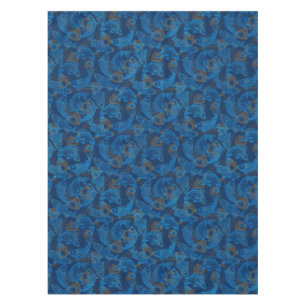 Fish Pattern 01 Versteckte Knochen.B DRed BG Tischdecke