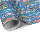 Fish Pattern Packpapier (Rolleneckpunkt)