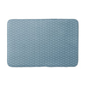 Fish Pattern Slate Blue Bath Mat Badematte (Vorderseite)