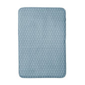 Fish Pattern Slate Blue Bath Mat Badematte (Vorderseite Vertikal)