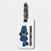 Fish Pennsylvania Bass Gepäckanhänger (Rückseite vertikal)