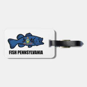 Fish Pennsylvania Bass Gepäckanhänger