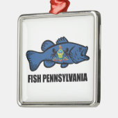 Fish Pennsylvania Bass Ornament Aus Metall (Links)