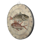 Fish Red Perch Fisherman Art Dartscheibe (Vorderseite rechts)