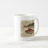 Fish Red Perch Fisherman Art Kaffeetasse (VorderseiteRechts)