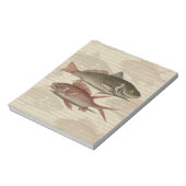 Fish Red Perch Fisherman Art Notizblock (Rotiert)