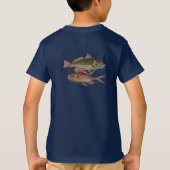 Fish Red Perch Fisherman Art T-Shirt (Rückseite)