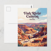 Fish River Canyon Namibia Postkarte (Vorne/Hinten)