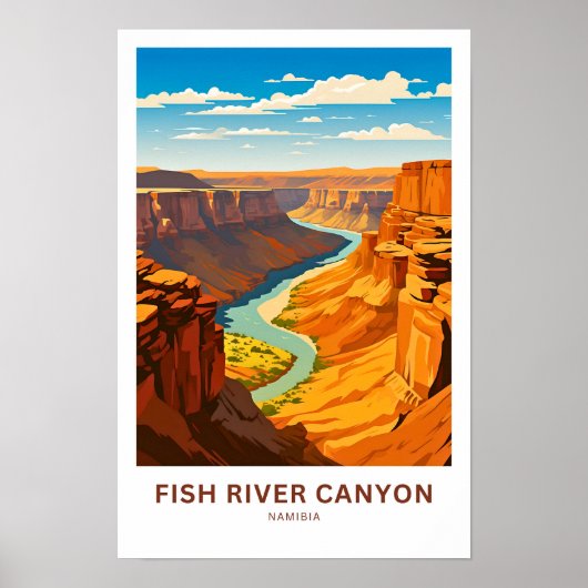 Fish River Canyon Namibia Travel Print Poster (Vorne)