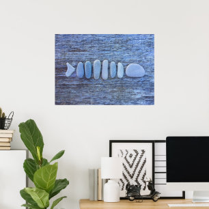 Fish Rock Art Poster