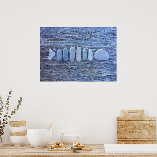 Fish Rock Art Poster (Küche)