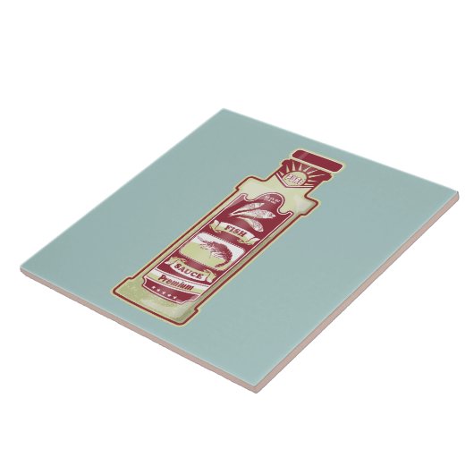 Fish Sauce Pop Art Fliese (Seite)