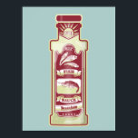 Fish Sauce Pop Art Poster<br><div class="desc">Ein Pop Kunstbeispiel in rot,  einer Flasche Fischsauce. Ein Design für jeden,  der thailändische Küche oder andere südostasiatische Küche mag. Die Fischsaucflasche hat Sardellen und Garnelen darauf.</div>