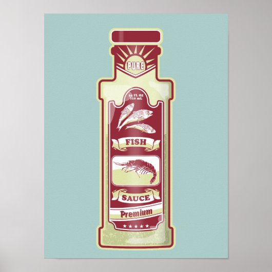 Fish Sauce Pop Art Poster (Vorne)