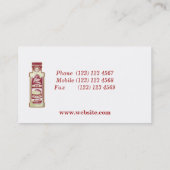 Fish Sauce Pop Art Visitenkarte (Rückseite)