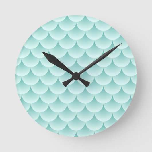 Fish Scales Pattern Runde Wanduhr (Vorderseite)