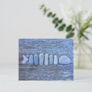 Fish Shaped Rock Art Postkarte