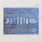 Fish Shaped Rock Art Postkarte (Vorderseite)