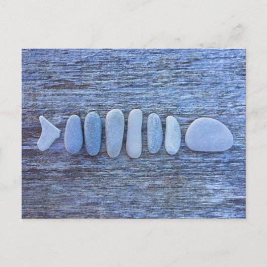 Fish Shaped Rock Art Postkarte (Vorderseite)