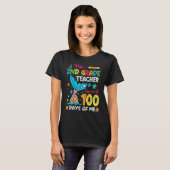 Fish Tail 2nd Grade Teacher Survived 100 Days Of M T-Shirt (Vorne ganz)