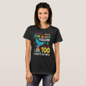 Fish Tail 2nd Grade Teacher Survived 100 Days Of M T-Shirt (Vorne ganz)